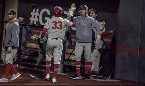 Gray Defeats Scarlet, 9-4, in Game Two Friday Night
