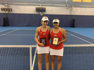 Buckeyes in action at the ITA Midwest Regionals