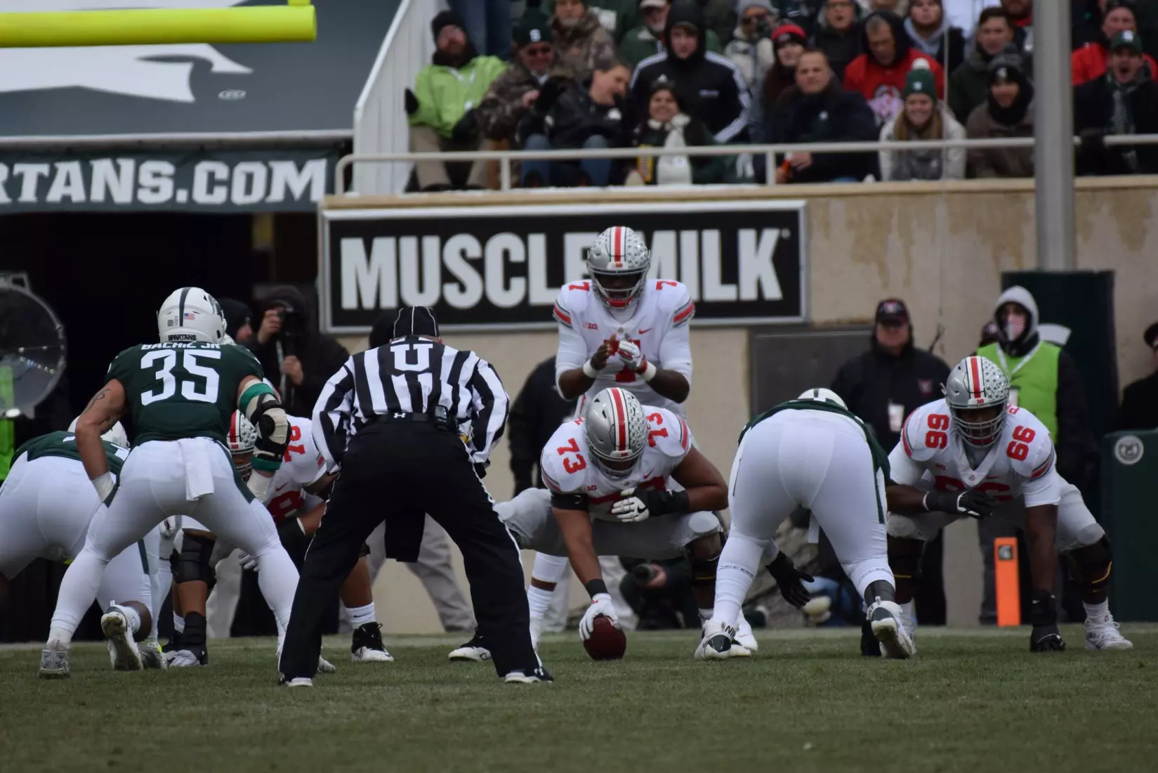 Buckeyes Out-muscle Michigan State in Second Half