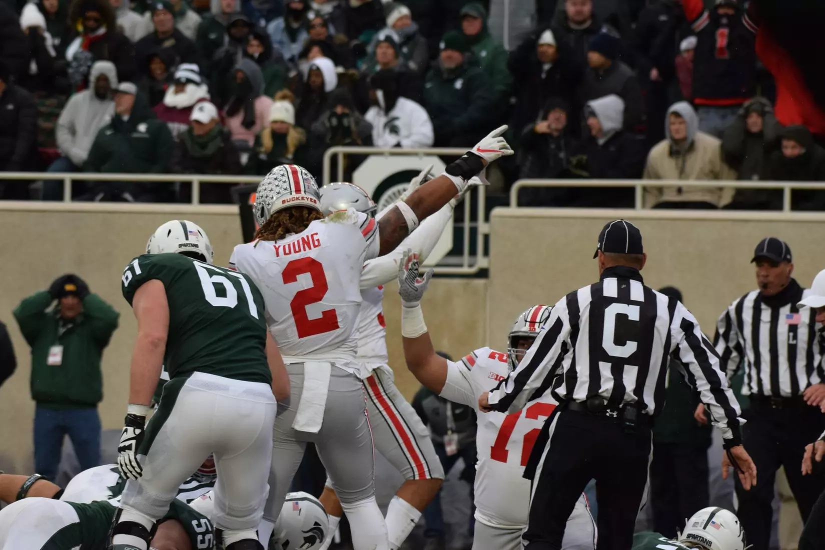 Buckeyes Out-muscle Michigan State in Second Half