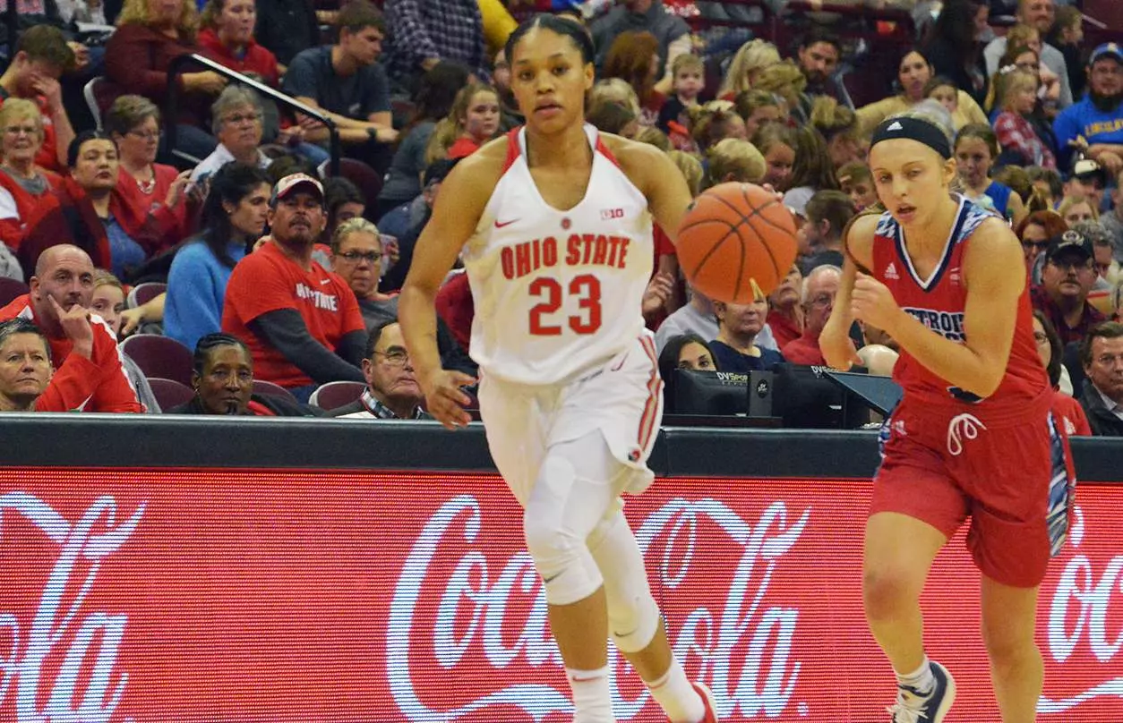 Buckeyes Notch First Win, Down Detroit Mercy 55-41