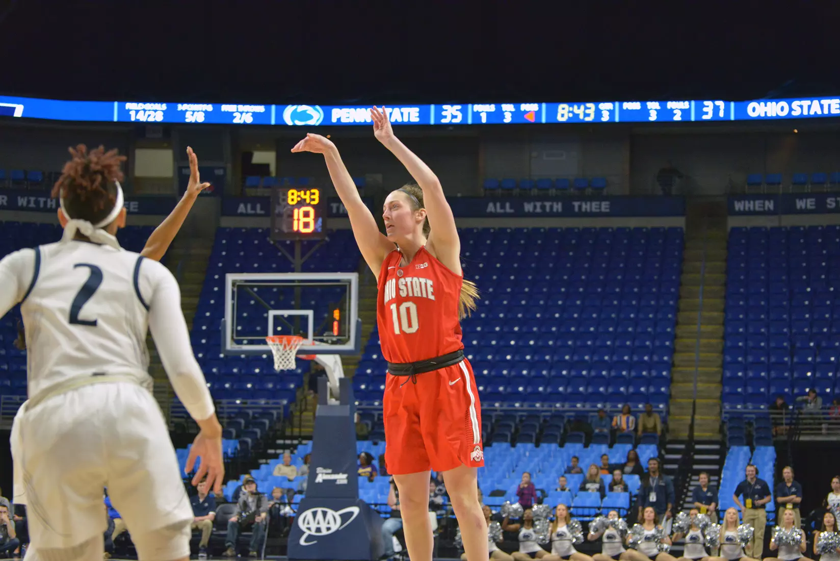 Huge Comeback Gives Buckeyes 76-71 OT win at Penn State