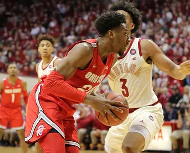 Buckeyes Edge Indiana, 55-52, Sunday in Bloomington