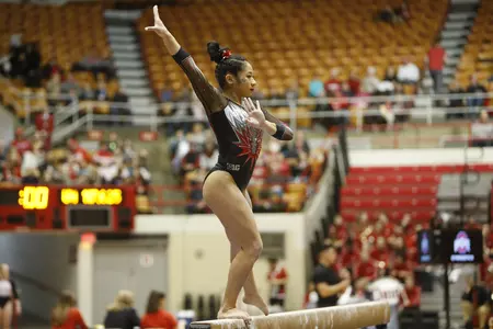Jamie Stone Wins All-Around Title Against No. 17 Nebraska