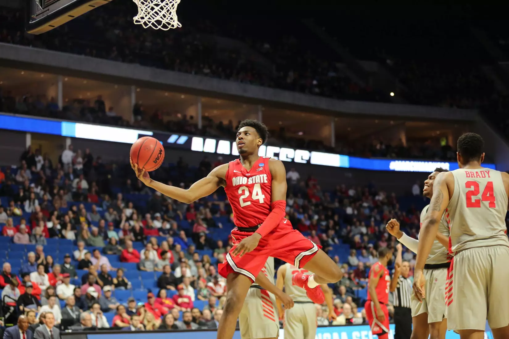 Buckeyes’ Season Concludes with 74-59 Second-Round Loss to No. 3 Seed Houston