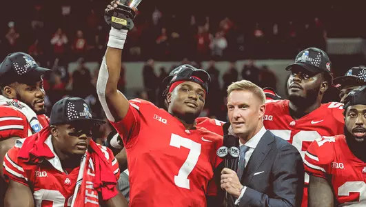 Haskins, Olatoye Named Ohio State Athletes of the Year