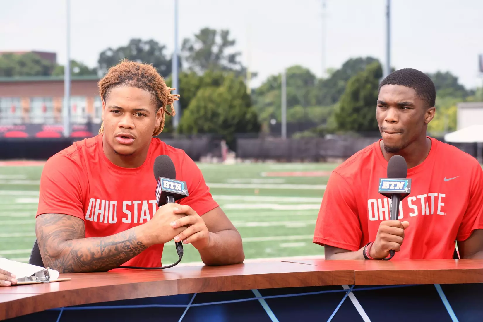 Ohio State welcomes the Big Ten Network fall tour to practice