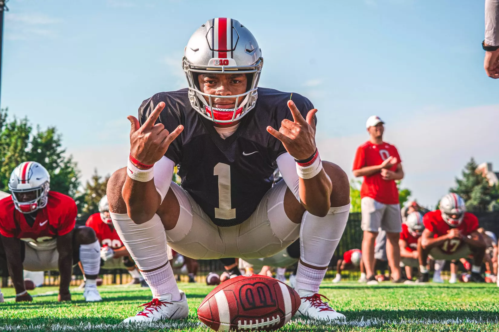 Ohio State welcomes the Big Ten Network fall tour to practice