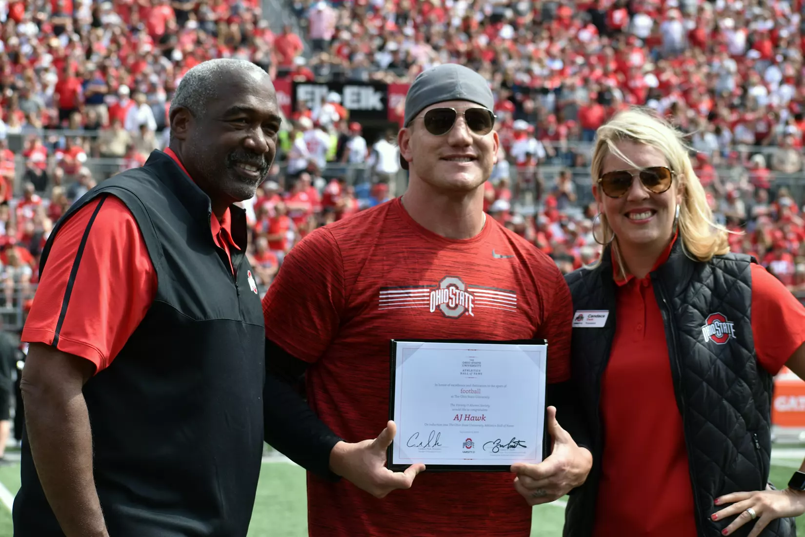 AJ Hawk – Hall of Fame Weekend