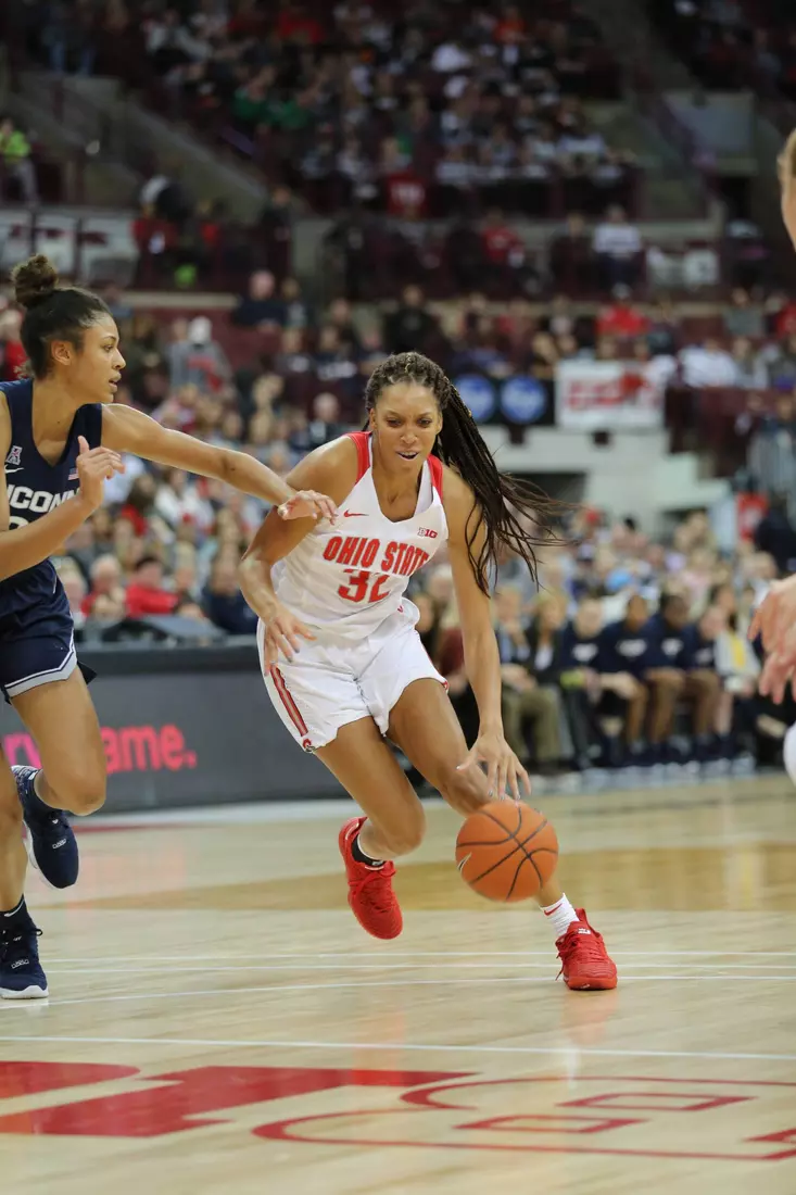 Buckeyes Fall Just Short to No. 4 UConn 73-62