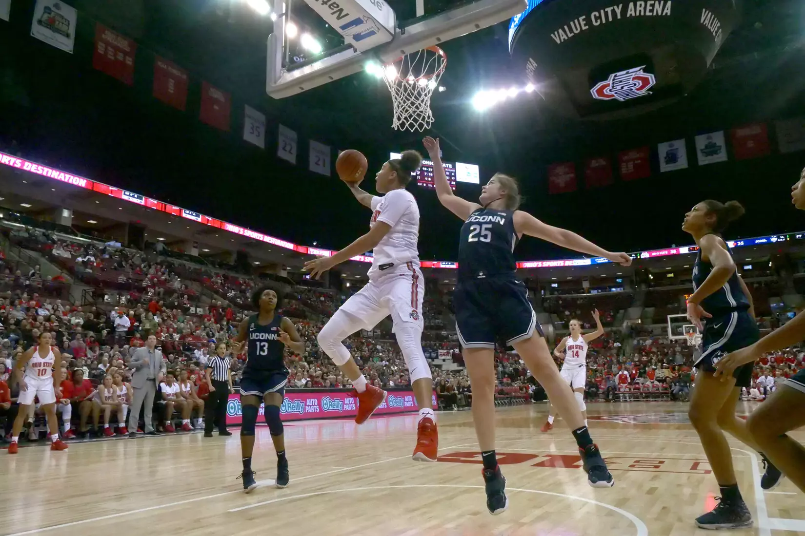 Buckeyes Fall Just Short to No. 4 UConn 73-62