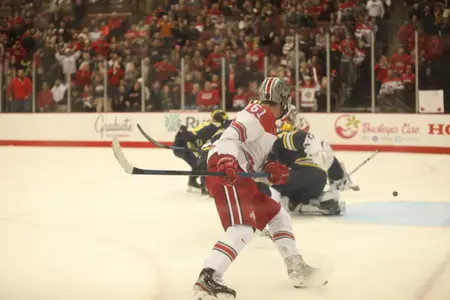 No. 13 Buckeyes Score Late, Finish Sweep of Wolverines