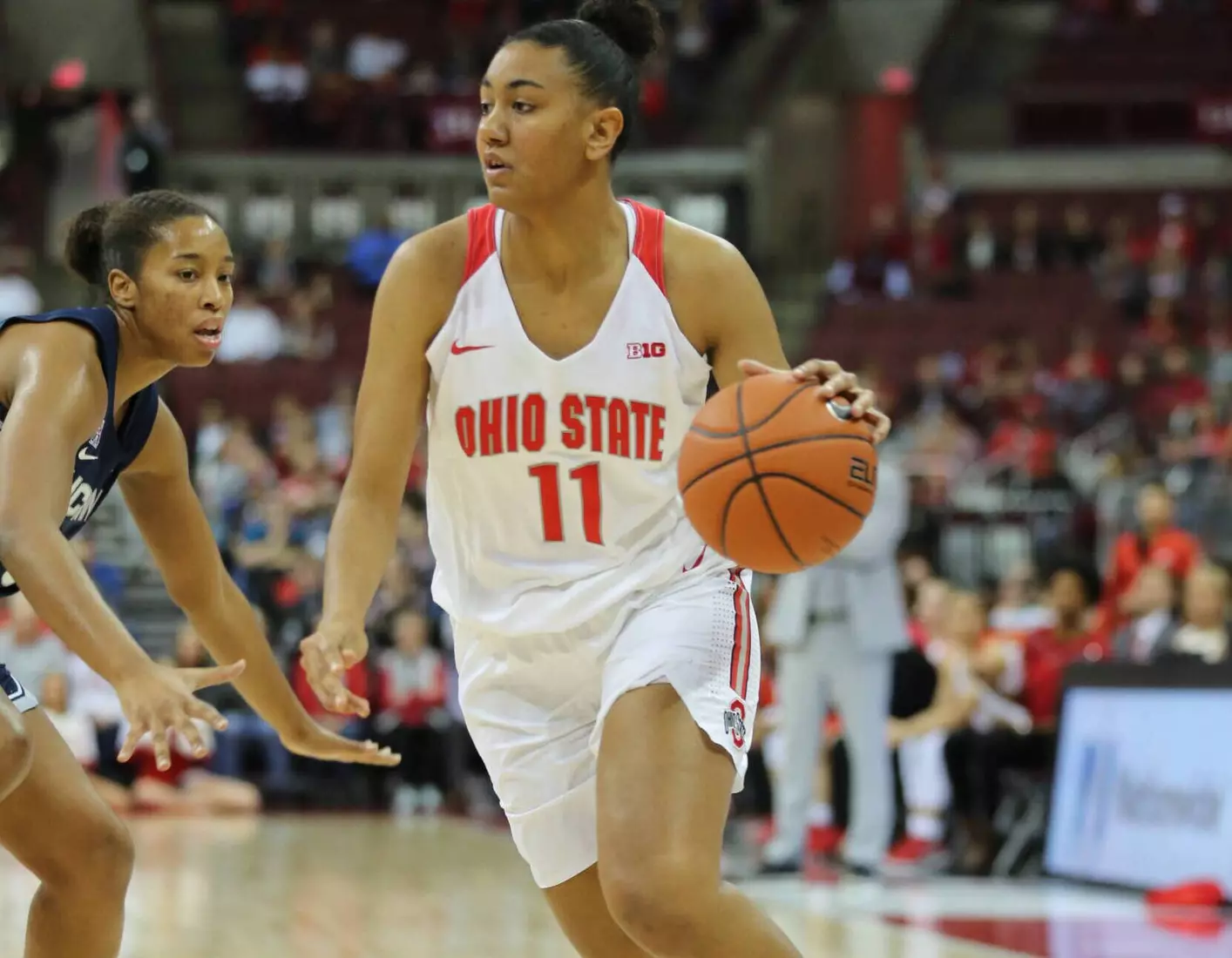 Buckeyes Fall Just Short to No. 4 UConn 73-62