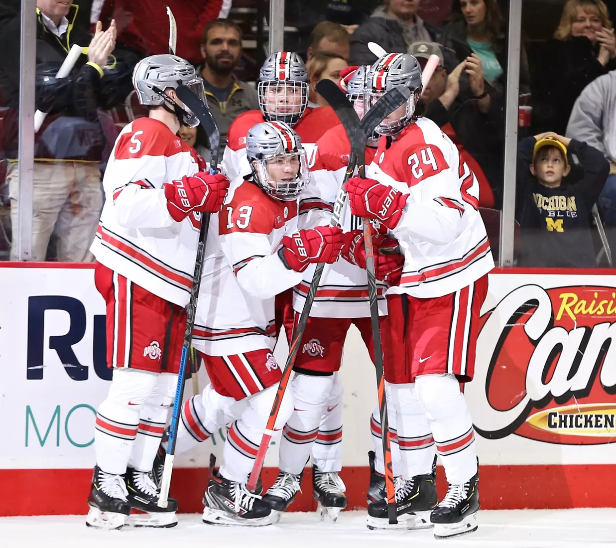No. 13 Buckeyes Rally to Down Michigan, 3-2