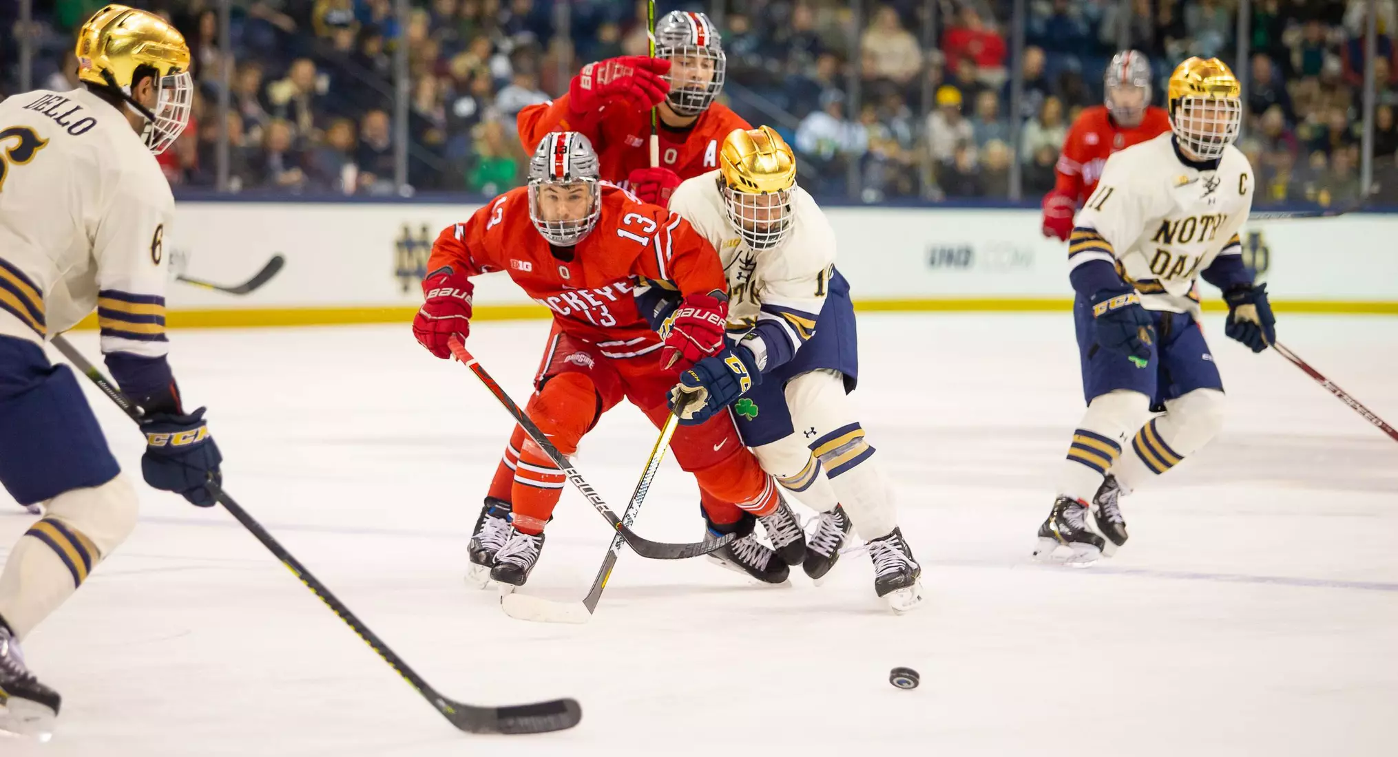 No. 9/8 Buckeyes Drop 2-1 Game at No. 5 Notre Dame