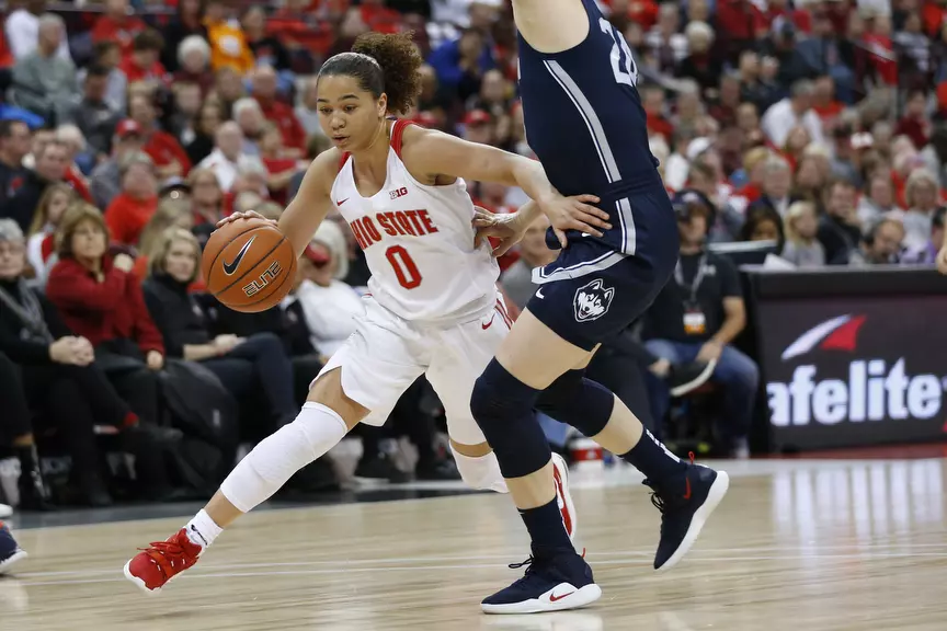Buckeyes Fall Just Short to No. 4 UConn 73-62