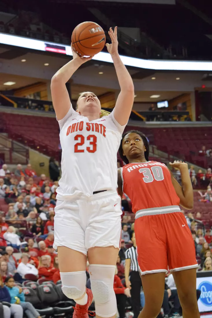 Juhasz’ 21 Points Leads OSU to 70-57 Win over Radford