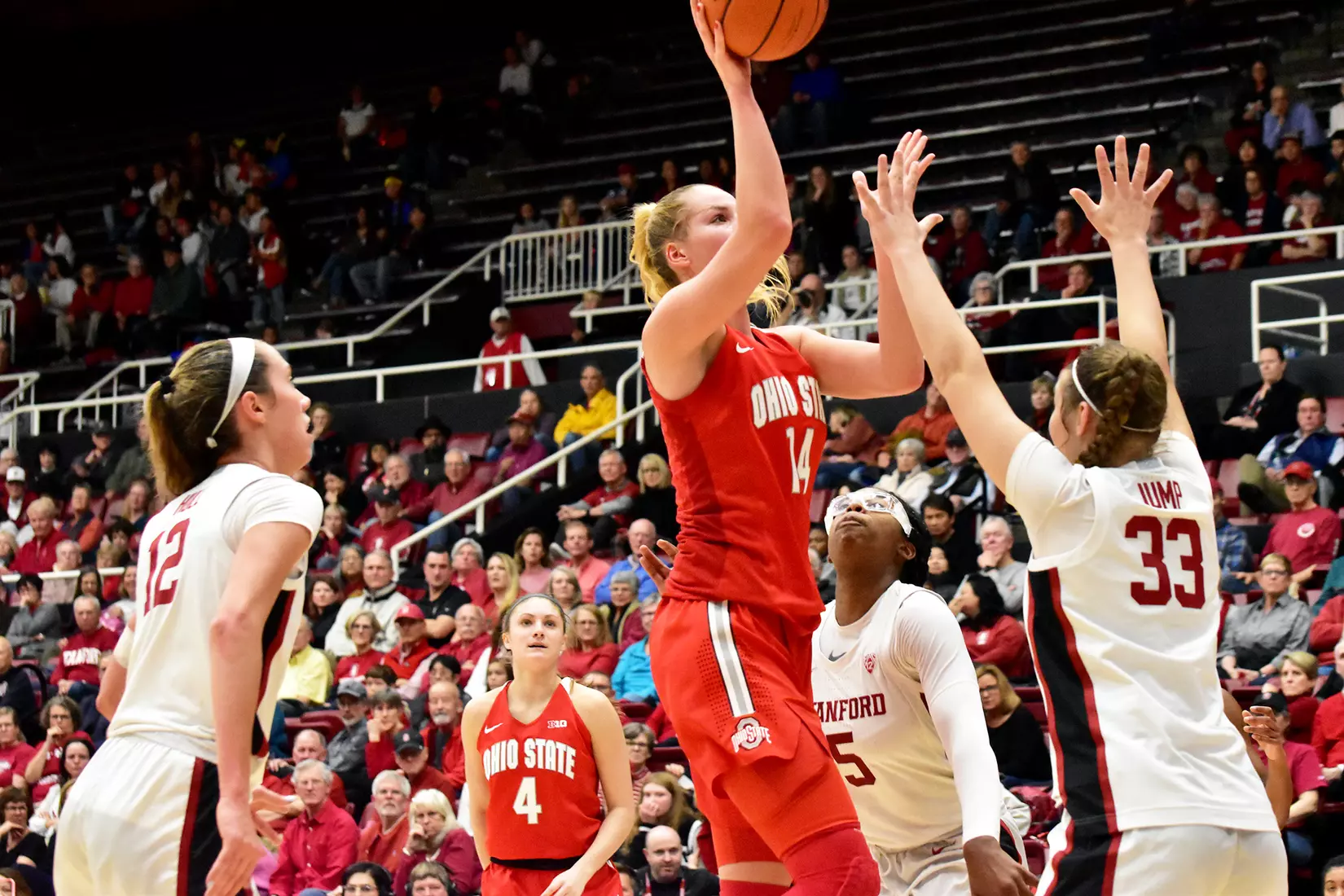 Buckeyes Fall at No. 1 Stanford 71-52