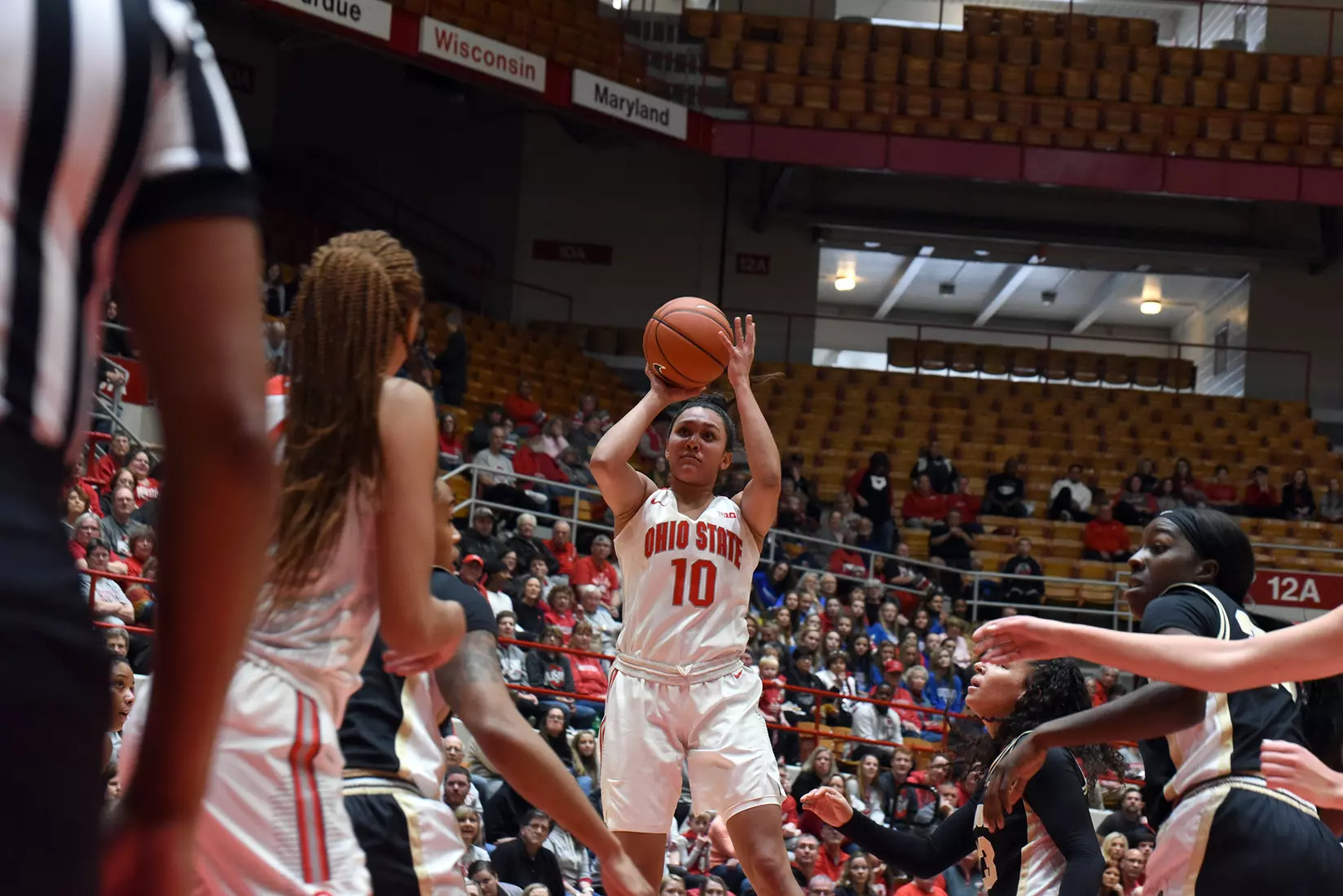 Buckeyes Fall in B1G Opener to Purdue 66-50