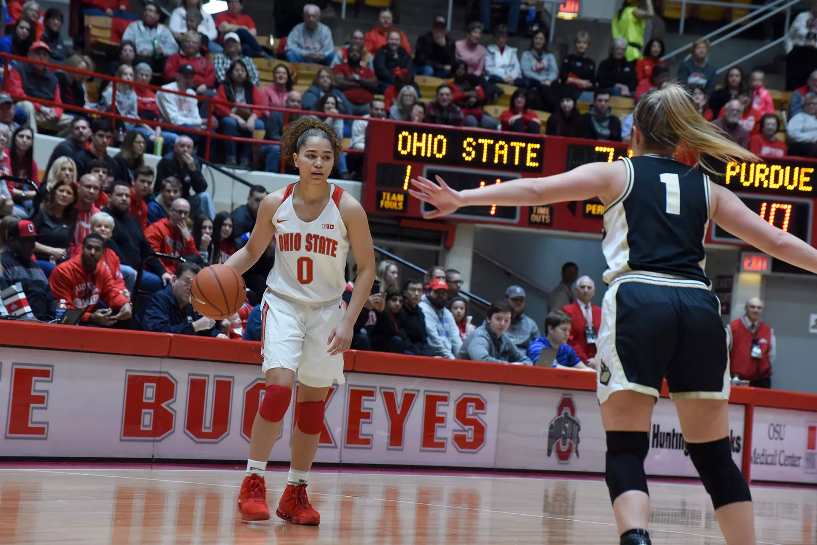 Buckeyes Fall in B1G Opener to Purdue 66-50