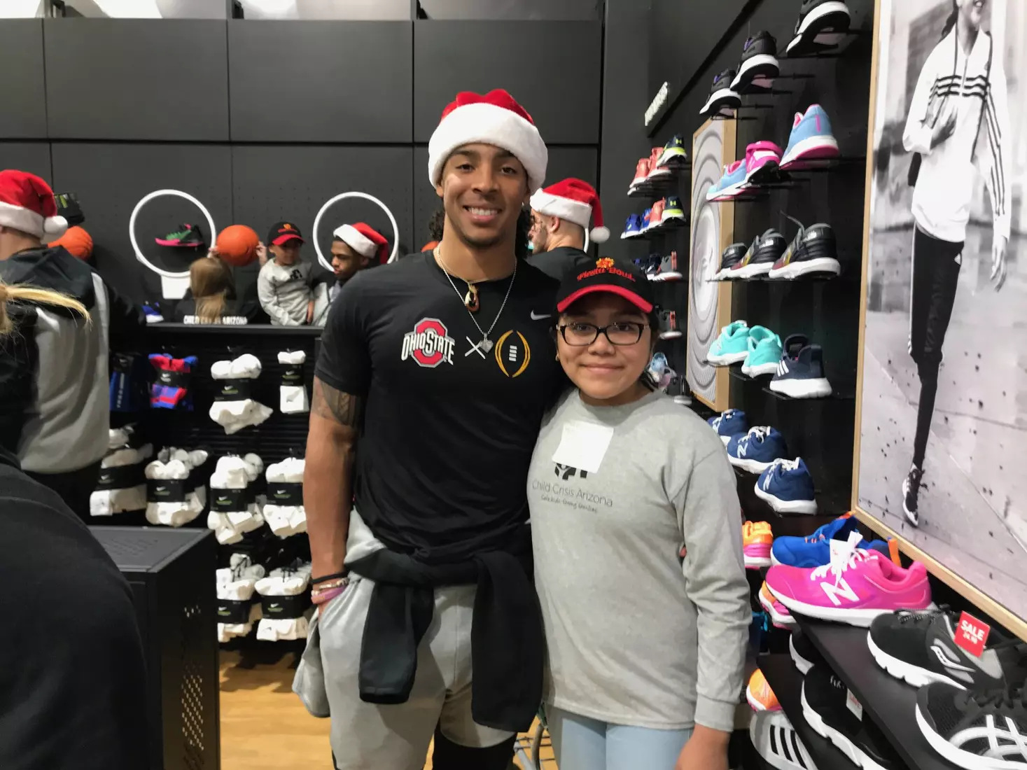 Ohio State Practices; Players Then Shop with Children in Need