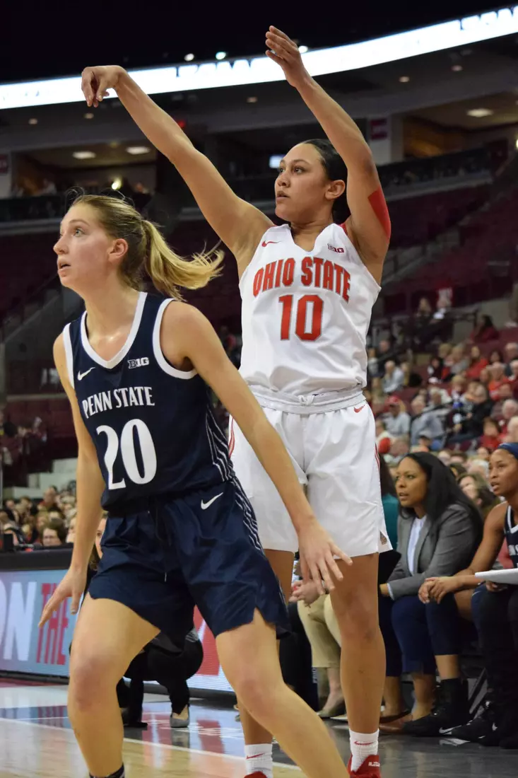 Juhasz Notches Double-Double in 80-70 Win Over Penn State