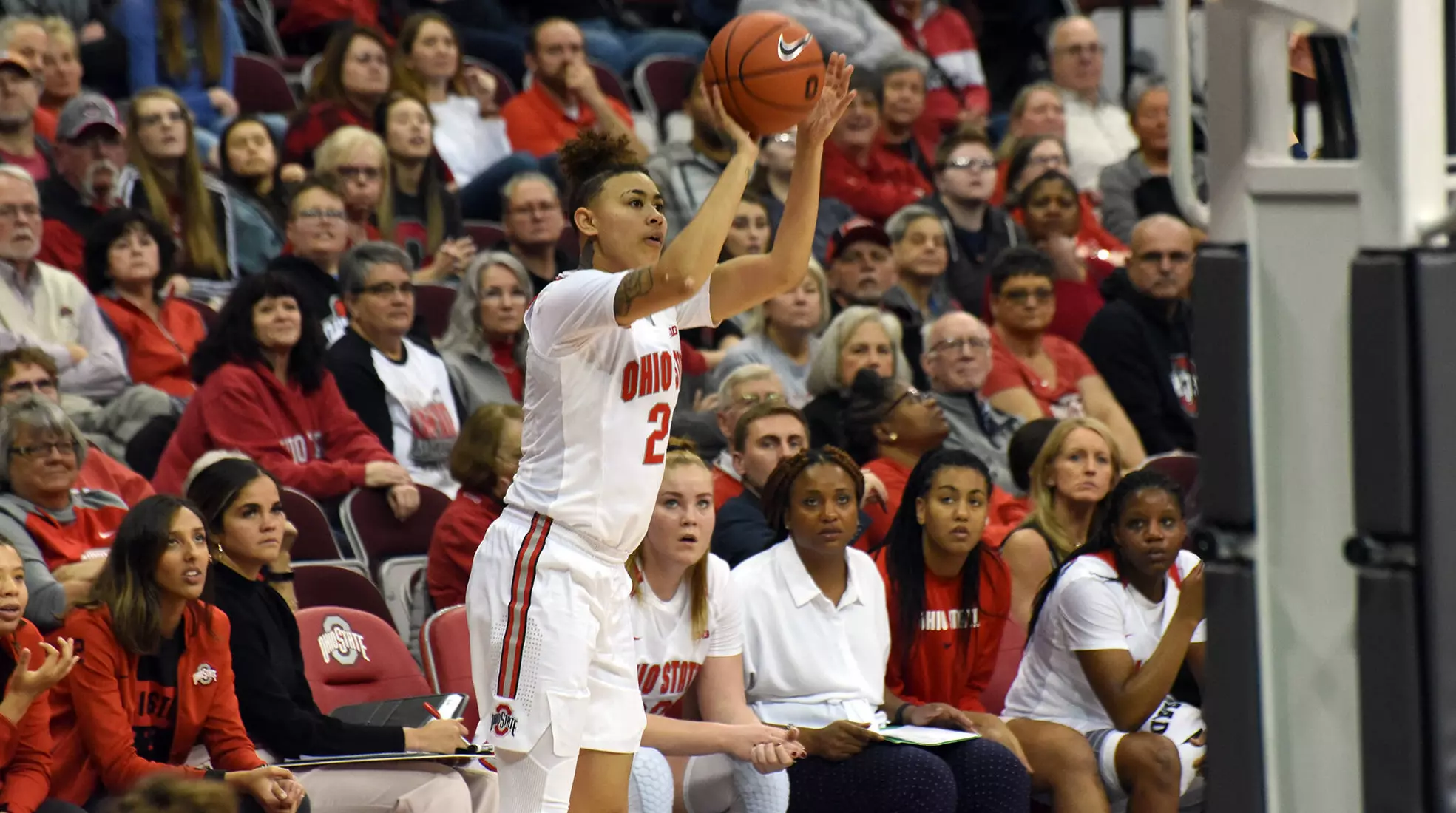 Juhasz Notches Double-Double in 80-70 Win Over Penn State