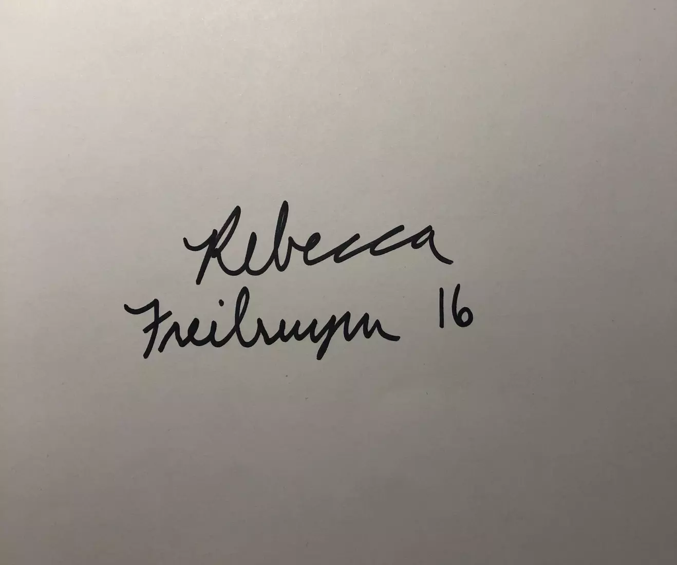 My Gameday – Rebecca Freiburger