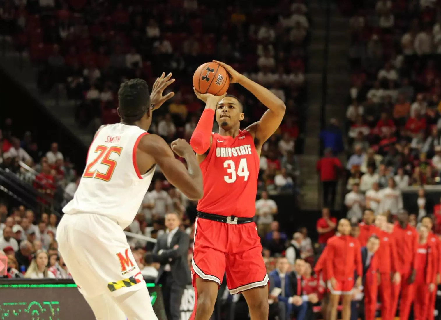 No. 11 Ohio State Falls at No. 12 Maryland, 67-55