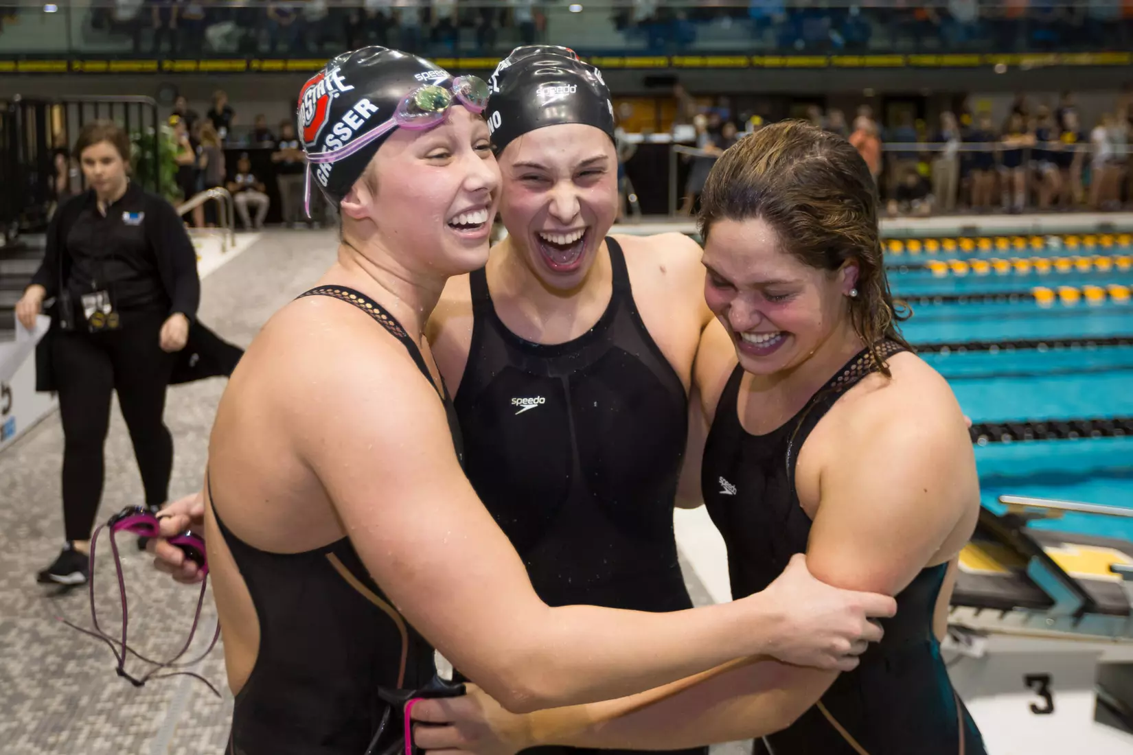 Buckeyes Win Two Big Ten Titles and Finish Day Two in First Place