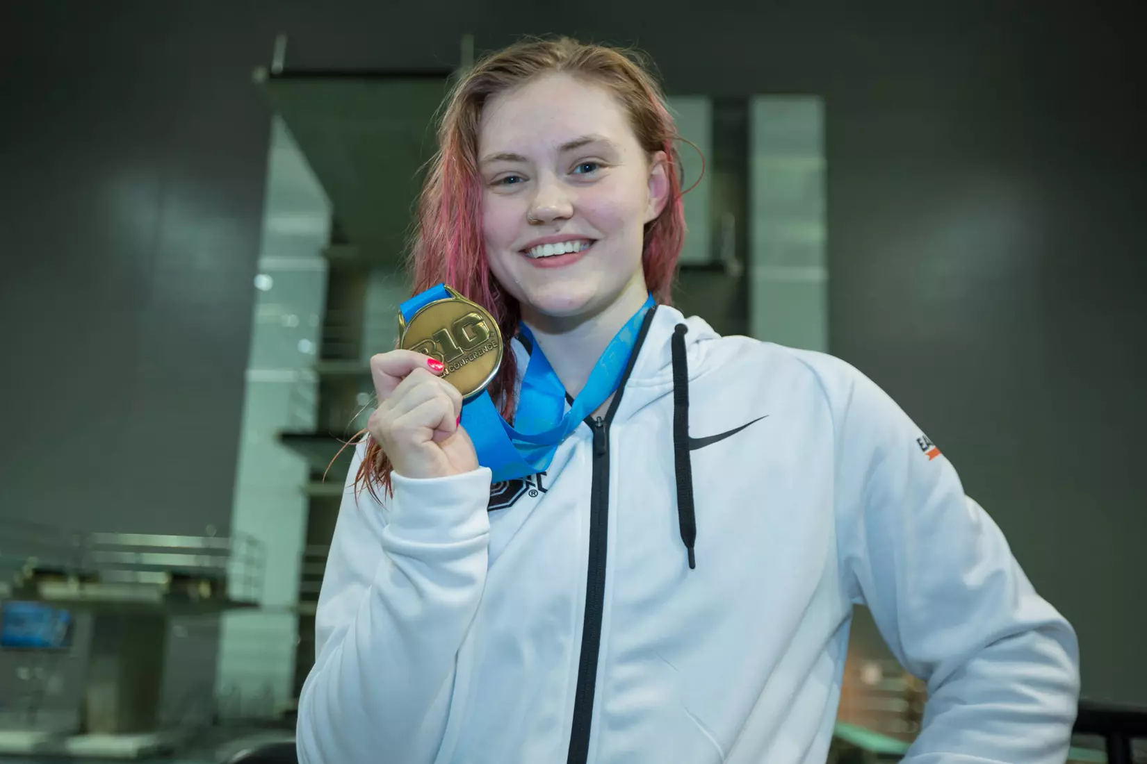 Buckeyes Win Two Big Ten Titles and Finish Day Two in First Place