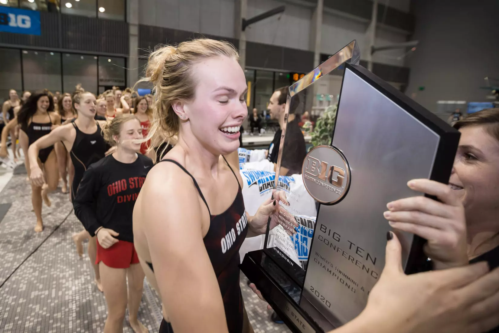Swimming and Diving Team Wins Big Ten Championship