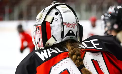 OSU Women’s Hockey goalie juggles school, military service, and hockey pucks