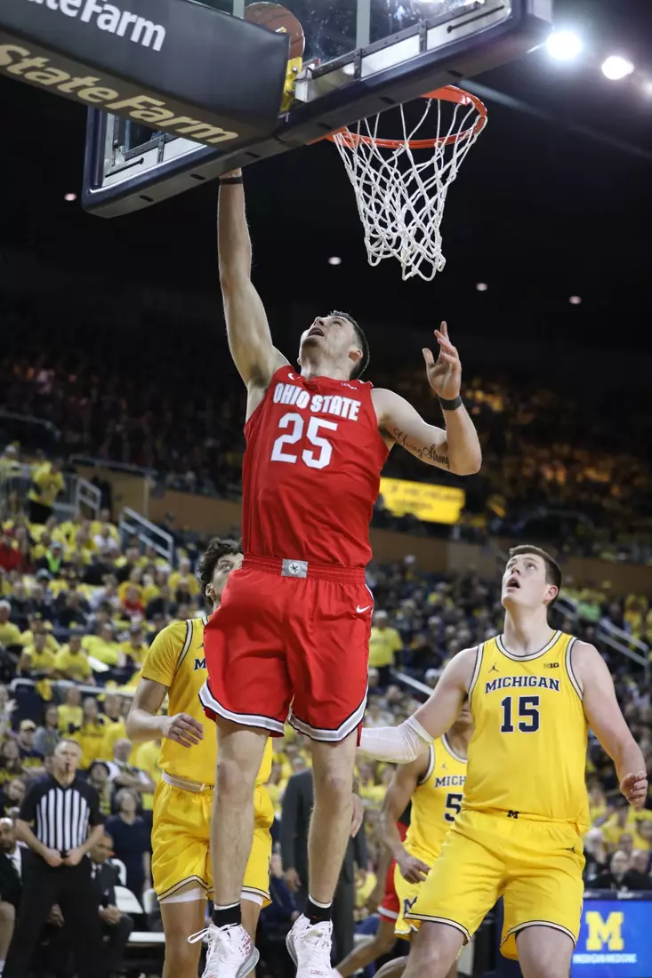 Kaleb Wesson’s Double-Double Leads Buckeyes to 61-58 Win at Michigan