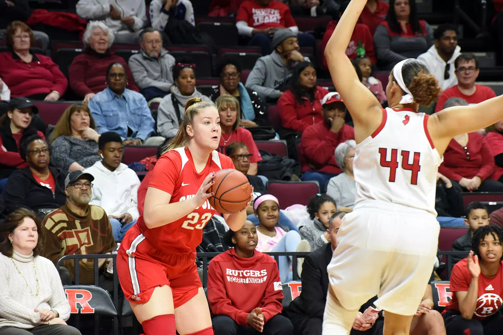 Buckeyes Fall Late at Rutgers 59-57