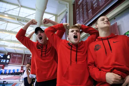 Men’s 800 Freestyle Relay Team Claims Silver to Open Big Ten Championships