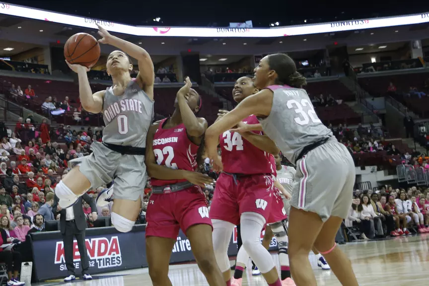 Bell Scores 20 as Buckeyes Run Past Badgers 82-74