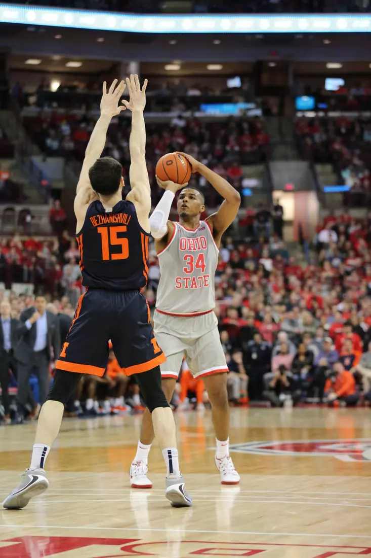 Strong Second Half Lifts No. 19 Ohio State over No. 23 Illinois, 71-63, on Senior Night