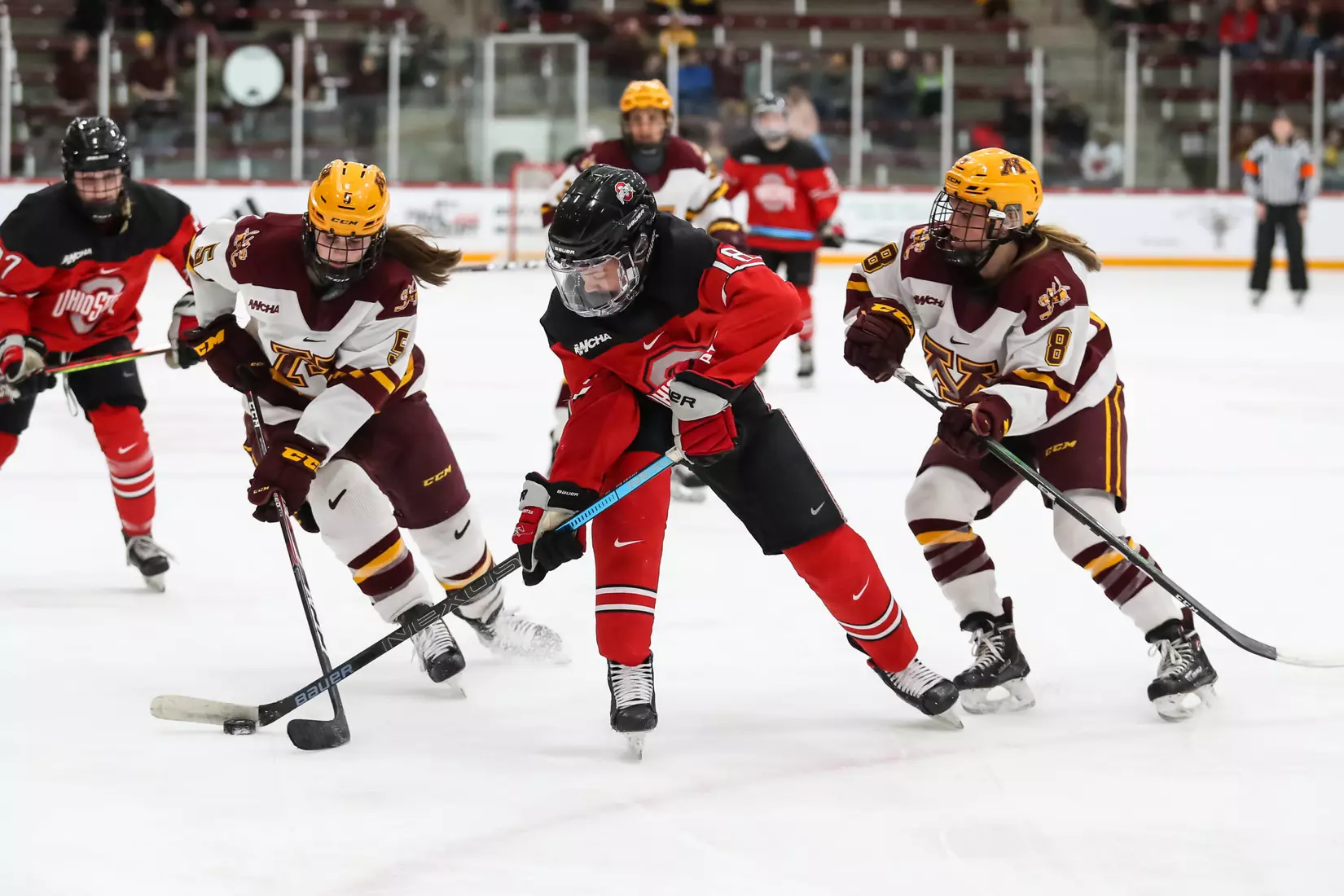Skaggs Scores in Overtime to Send Buckeyes to WCHA Championship