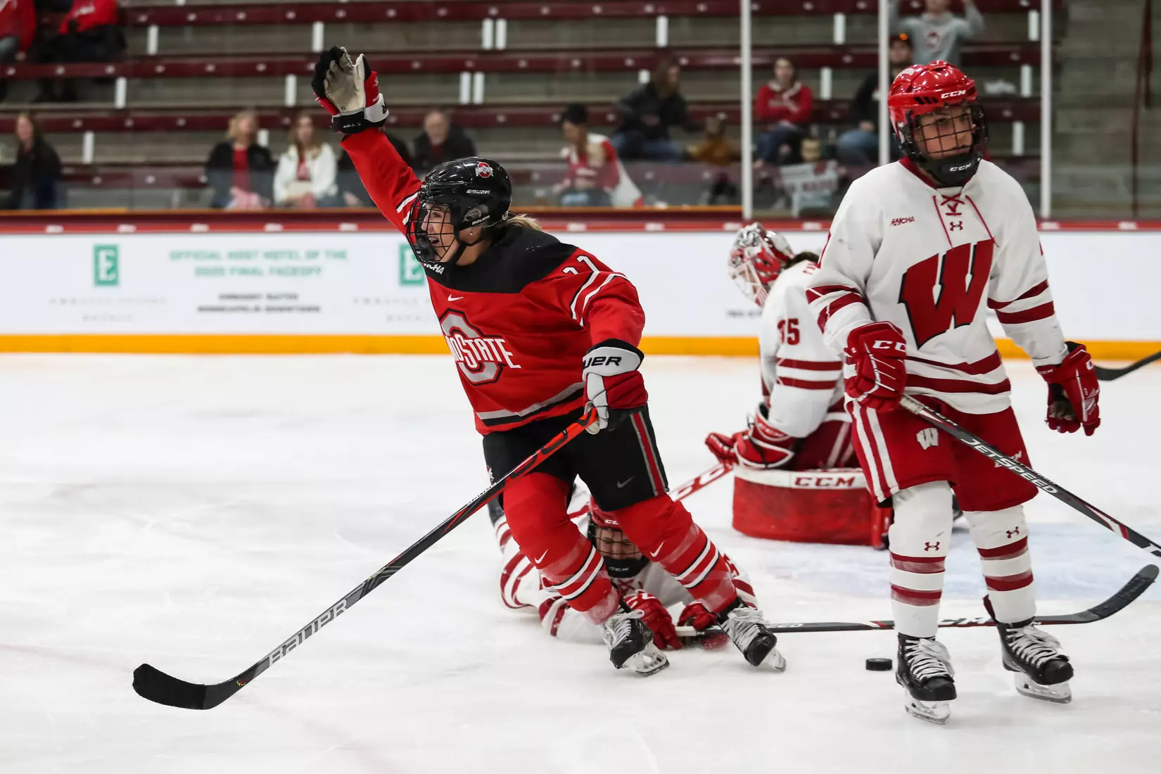 Ohio State Wins First WCHA Championship in Program History