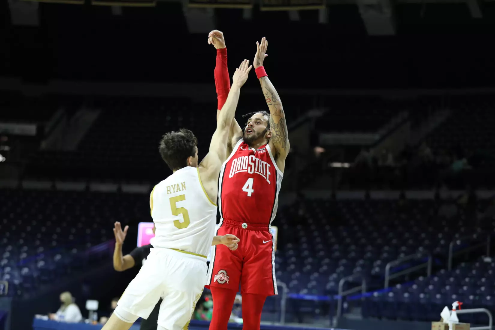 Ohio State Defeats Notre Dame, 90-85, in ACC/Big Ten Challenge