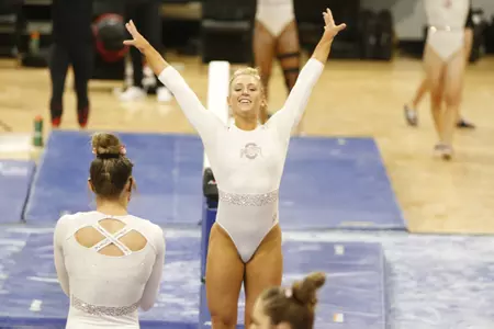 Ohio State Wins Tri-Meet with Season-High 196.400