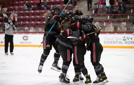 Big Second Period Lifts Buckeyes to WCHA Title Game