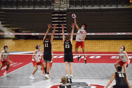 Ohio State Tops Lindenwood in Straight Sets
