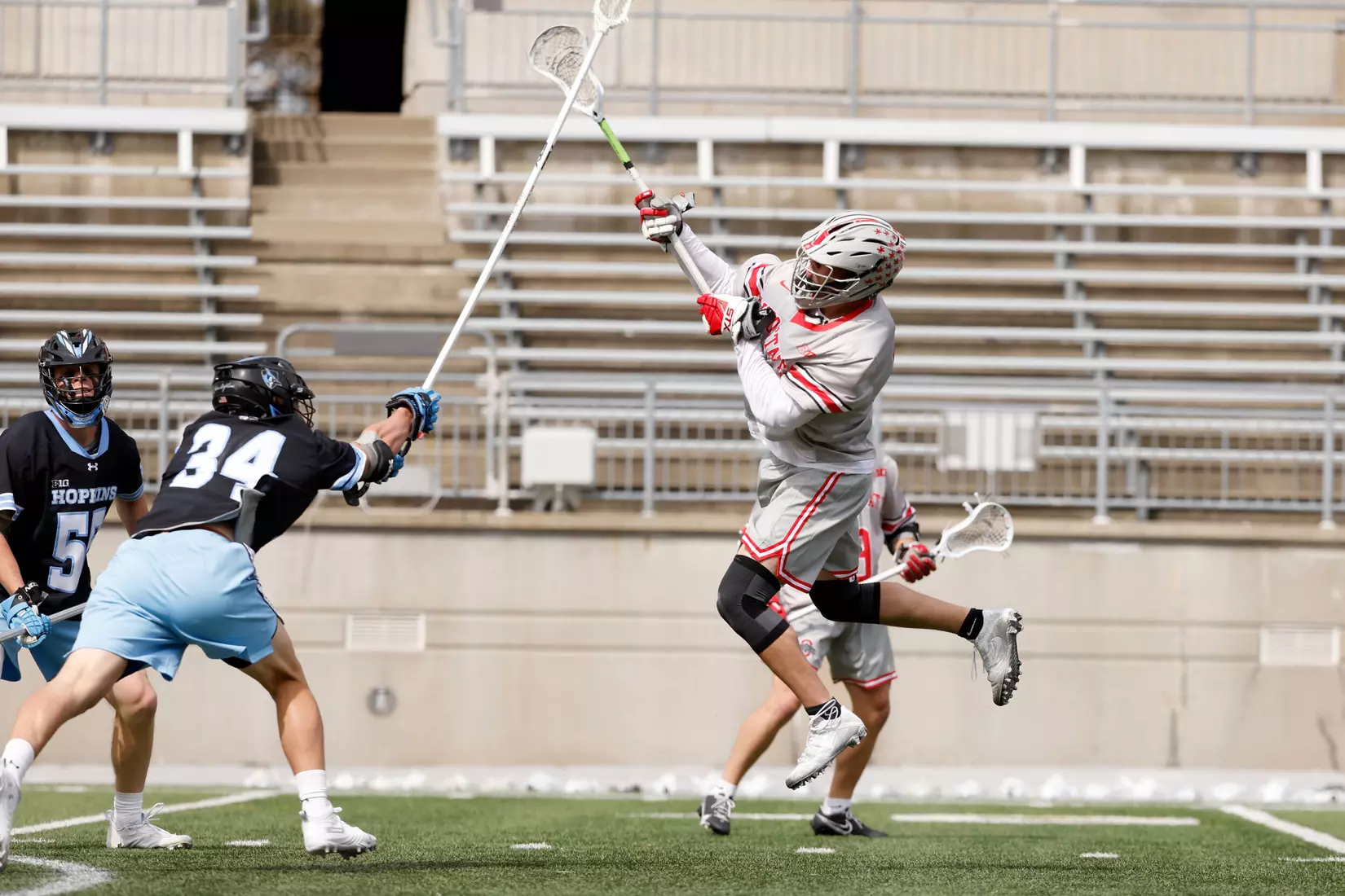 No. 14 Buckeyes Defeat Blue Jays, 14-12, in B1G Contest