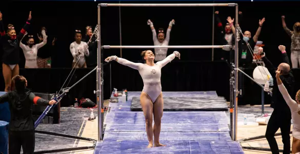 Buckeyes Advance to NCAA Regional Final with Season-High 196.525