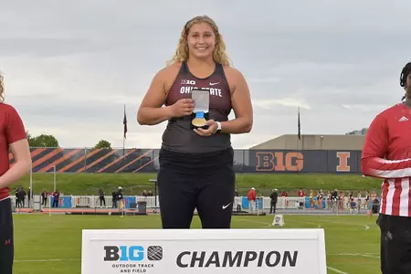 Ohio State in 2nd. Adelaide Aquilla No. 1