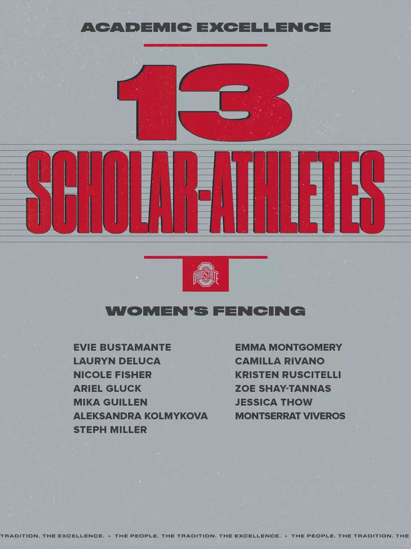 Fencers Earn Ohio State Scholar-Athlete Honors