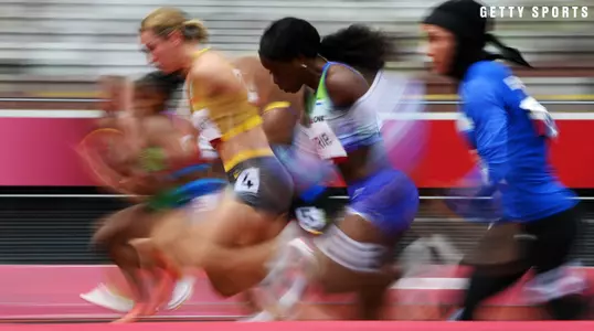 Barrie Competes in the 100m in Tokyo