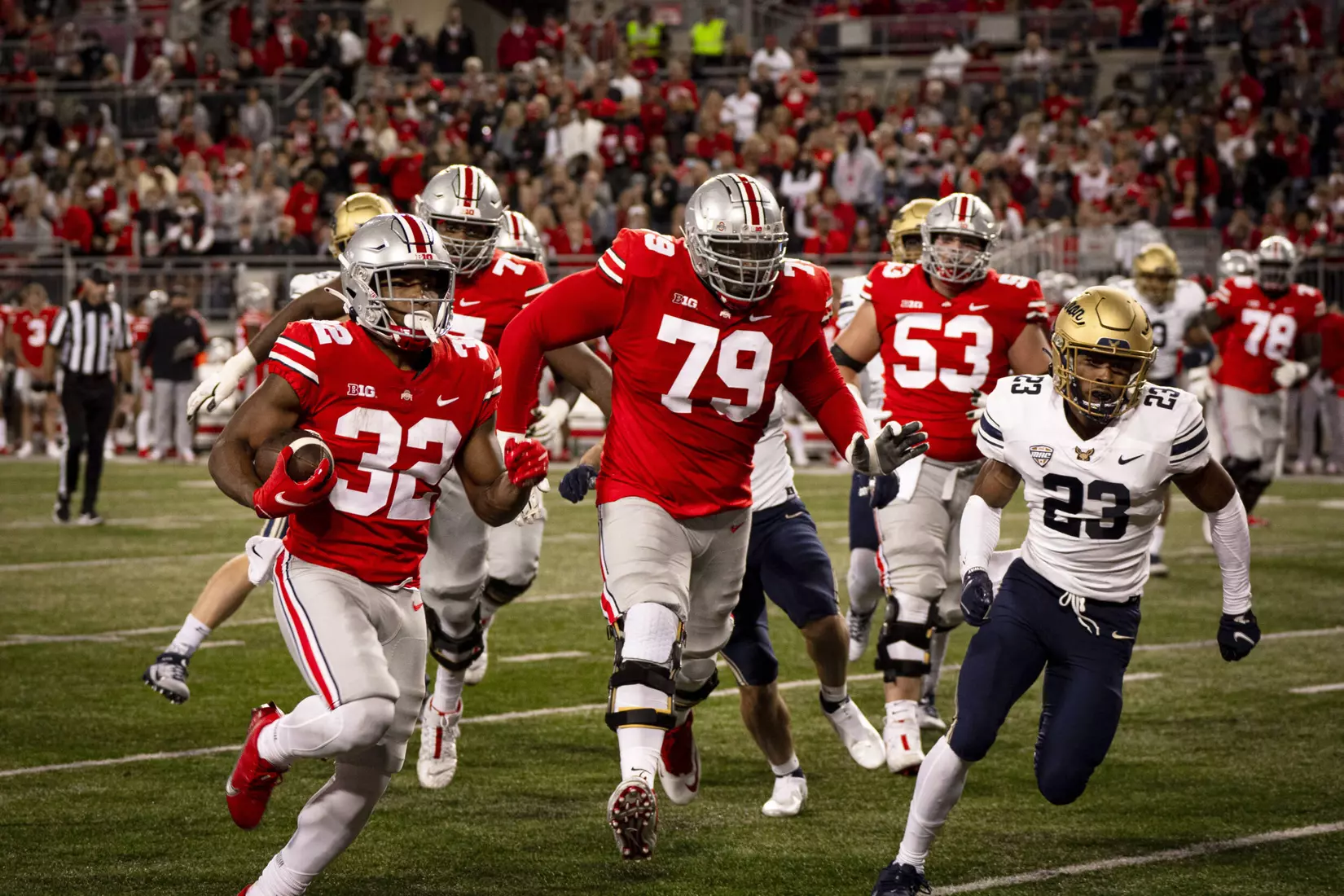 Balanced Buckeyes Overwhelm Zips, 59-7